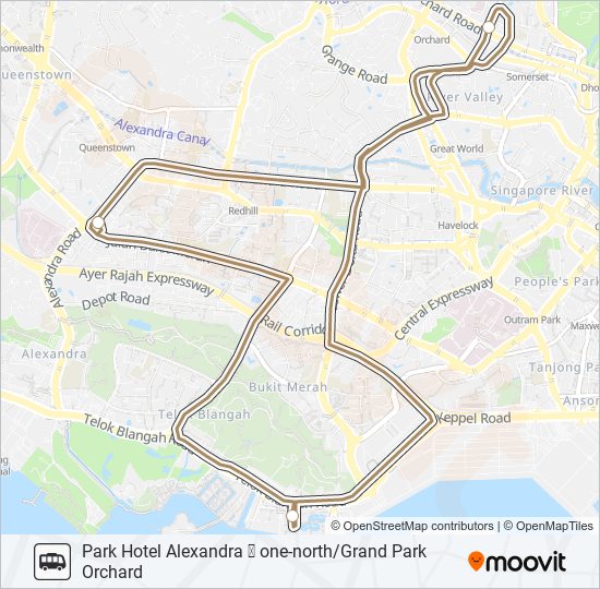 PARK HOTEL ALEXANDRA SHUTTLE bus Line Map
