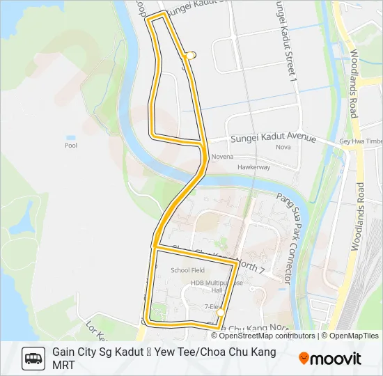GAIN CITY MEGASTORE SHUTTLE BUS Bus Line Map