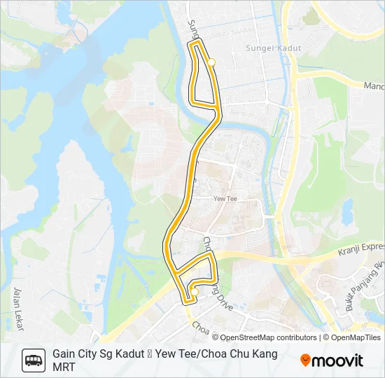 公交GAIN CITY MEGASTORE SHUTTLE BUS路的线路图