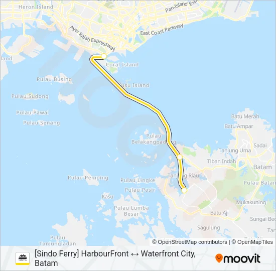 轮渡SF WATERFRONT CITY路的线路图