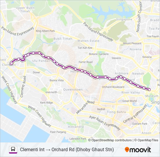 7B bus Line Map