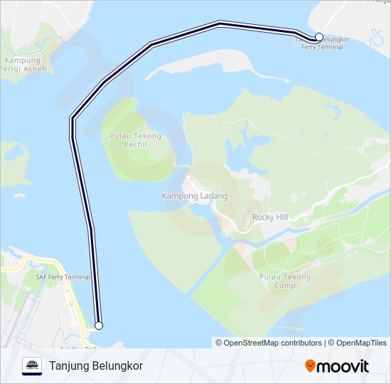LIMBONGAN MAJU Ferry Line Map