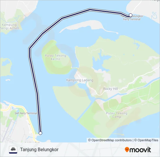 轮渡LIMBONGAN MAJU路的线路图