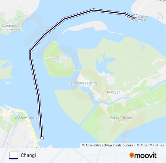 LIMBONGAN MAJU ferry Line Map