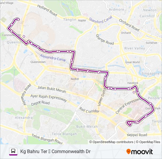 122 bus Line Map