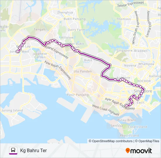 公交174E路的线路图