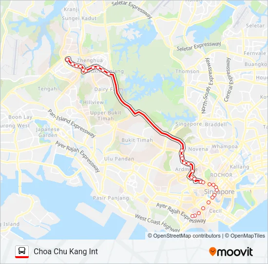 公交190路的线路图