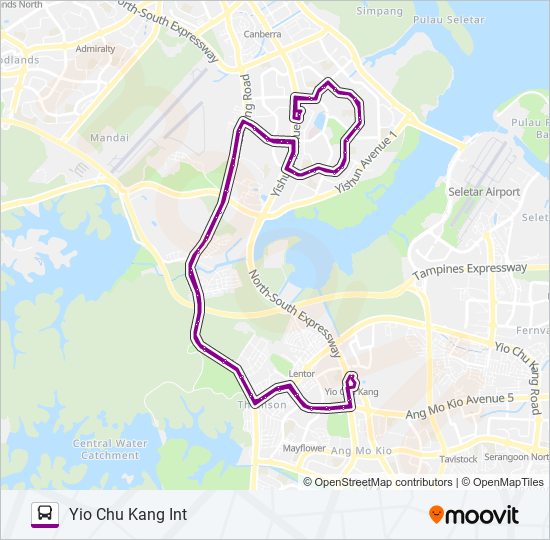 Bus 860 Route Map 860 Route: Schedules, Stops & Maps - Yio Chu Kang Int (Updated)