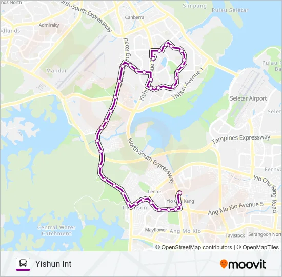 公交860T路的线路图
