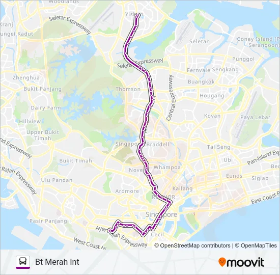 公交851路的线路图
