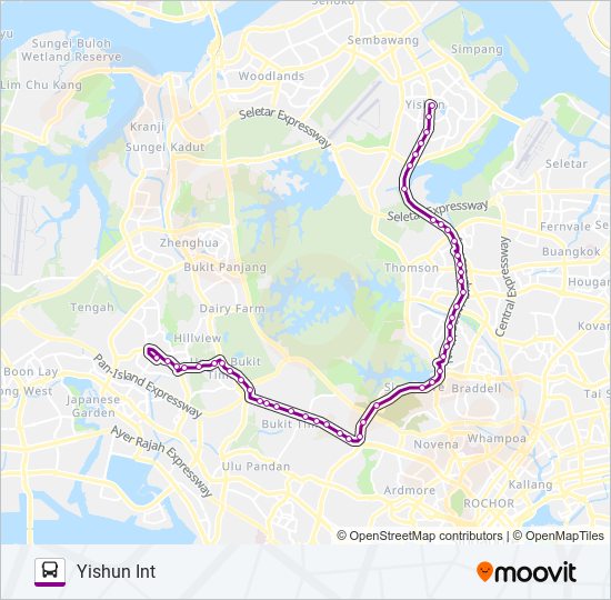 Bus 852 Route Map 852 Route: Schedules, Stops & Maps - Yishun Int (Updated)