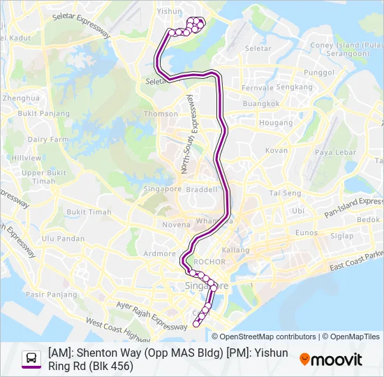 公交850E路的线路图