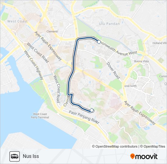 ISS SHUTTLE Bus Line Map