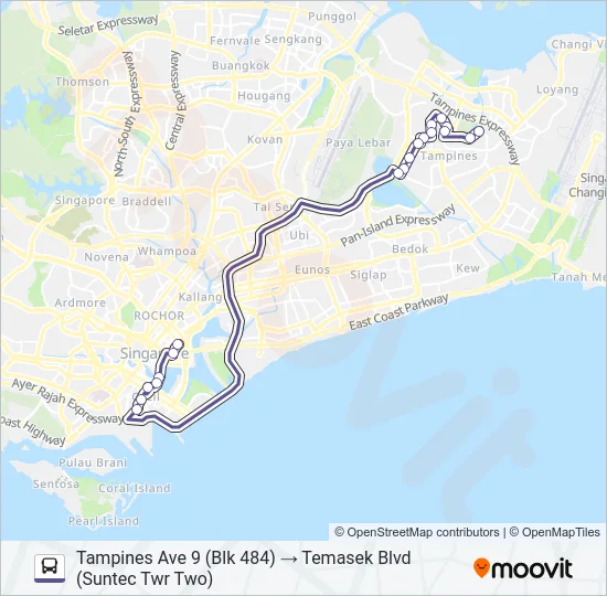 公交736路的线路图