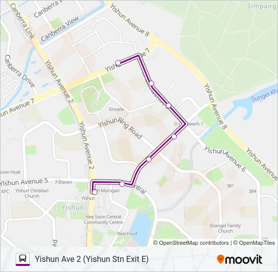 公交811T路的线路图