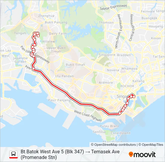 公交868E路的线路图