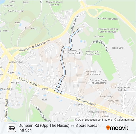 SKIS SHUTTLE bus Line Map