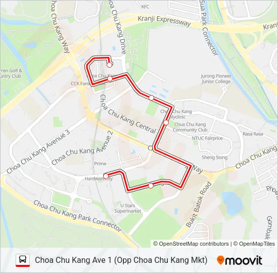 公交991B路的线路图
