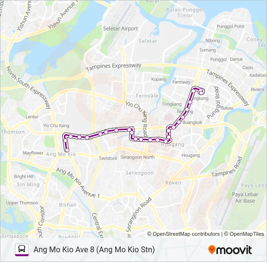 公交159A路的线路图