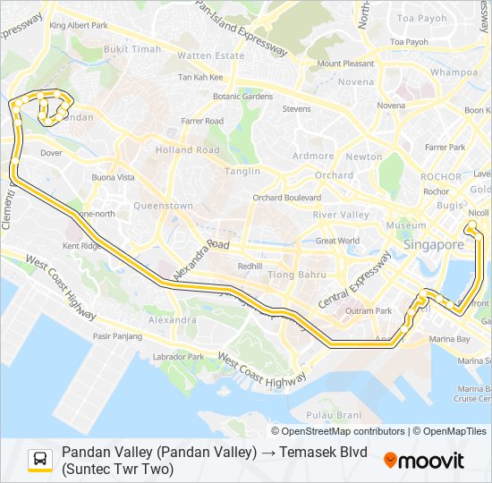 560 bus Line Map