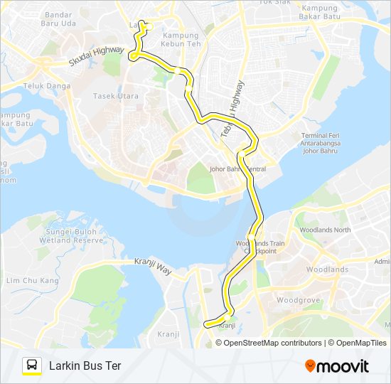 CW1 bus Line Map