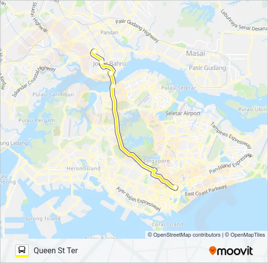公交CW2路的线路图