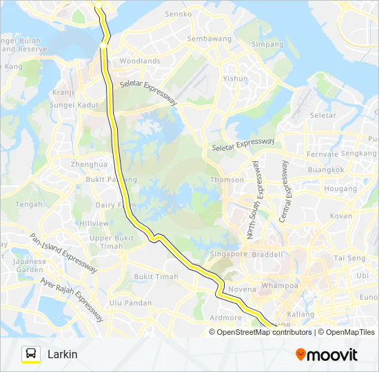 公交CW2路的线路图