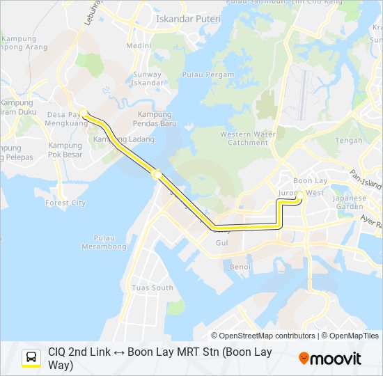 公交CW6路的线路图