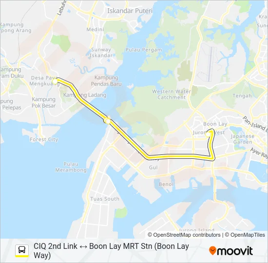 公交CW6路的线路图
