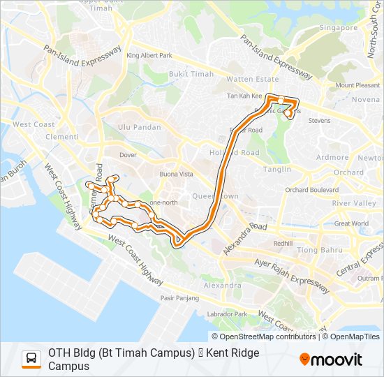 BTC Bus Line Map