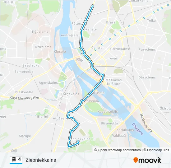 4 Cable Car Line Map