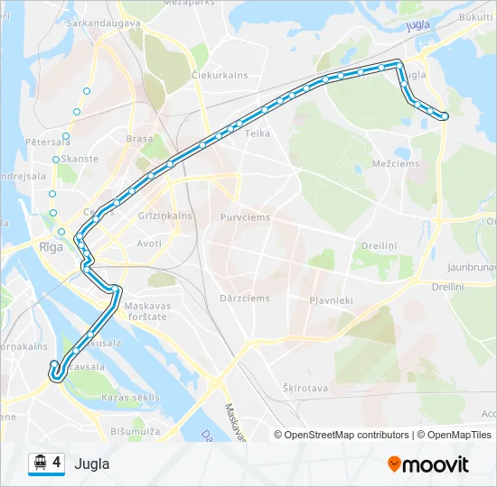 4 Cable Car Line Map