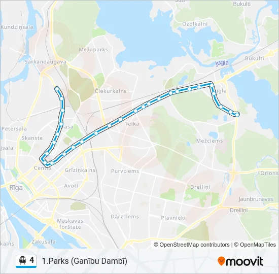 4 Cable Car Line Map