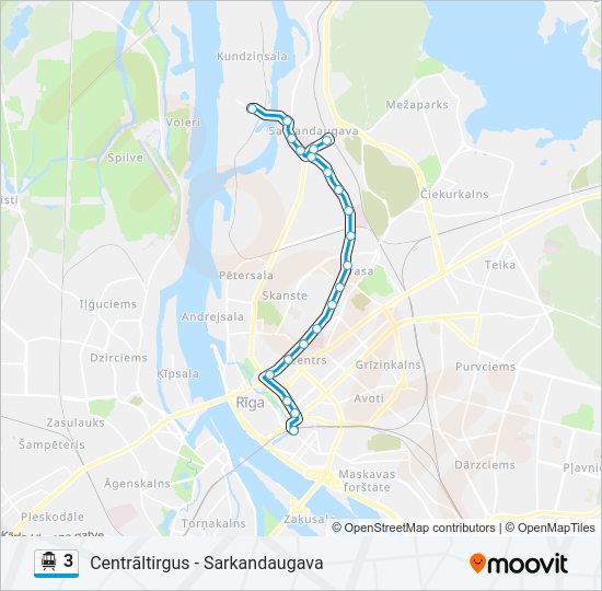 3 Cable Car Line Map