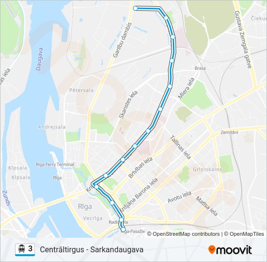Канатная дорога 3: карта маршрута