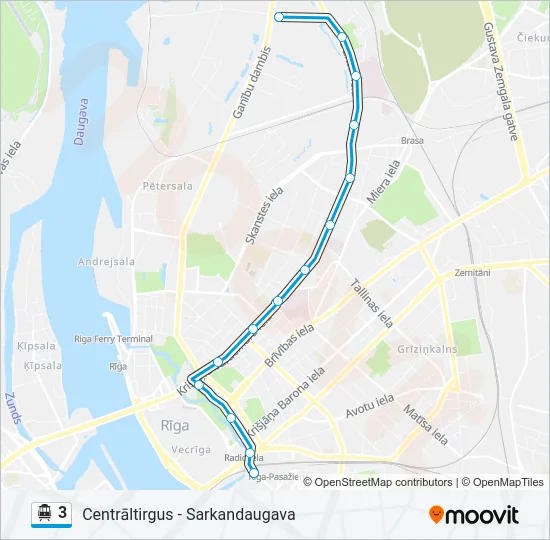 Канатная дорога 3: карта маршрута