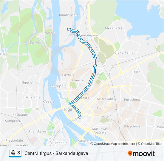 3 Cable Car Line Map