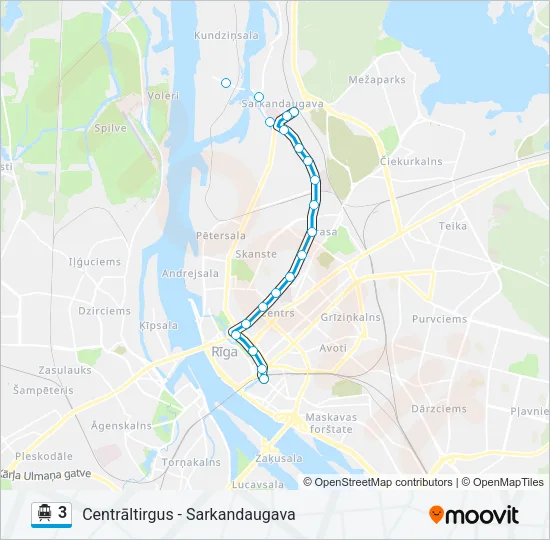 3 Cable Car Line Map