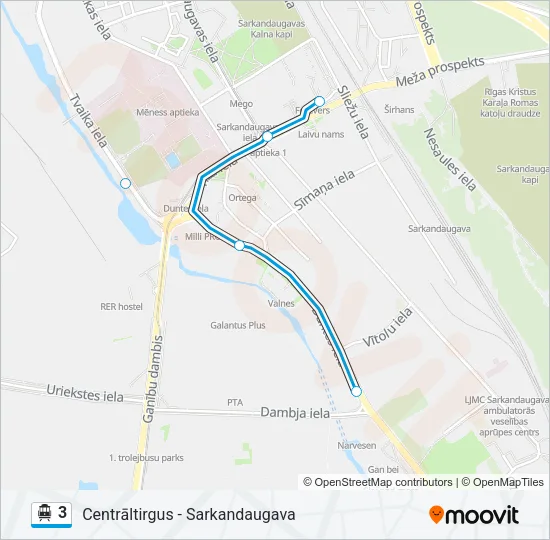 3 Cable Car Line Map