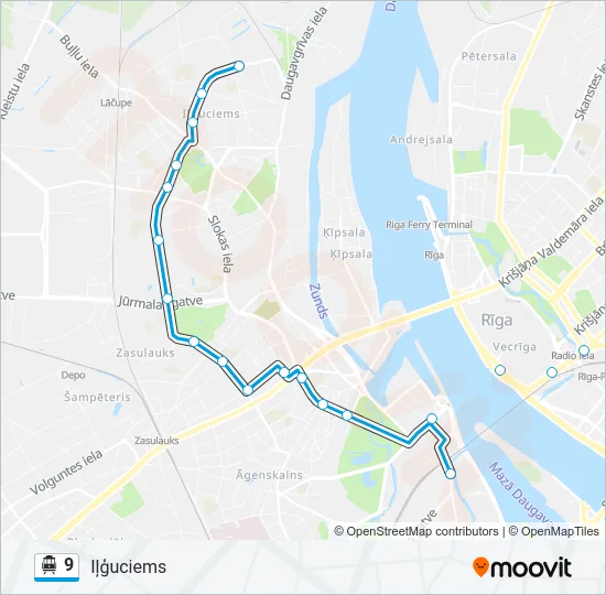 9 Cable Car Line Map