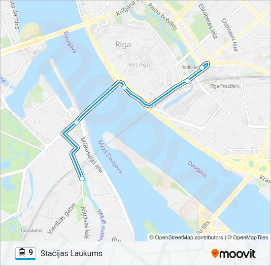 9 Cable Car Line Map