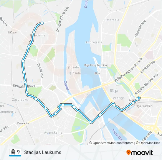 9 Cable Car Line Map
