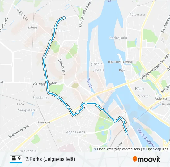 9 Cable Car Line Map