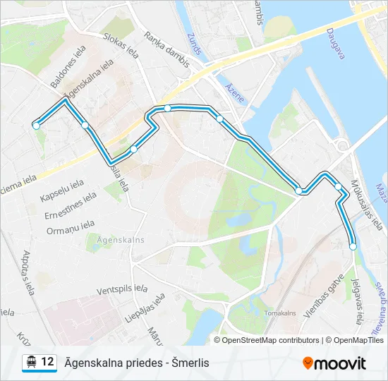 12 Cable Car Line Map