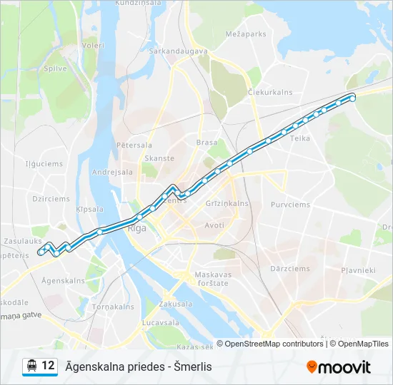 12 Cable Car Line Map