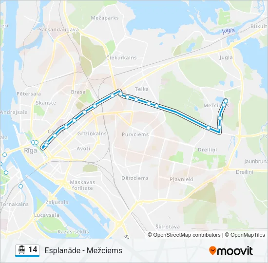14 Cable Car Line Map