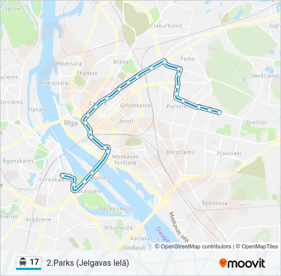 17 Cable Car Line Map