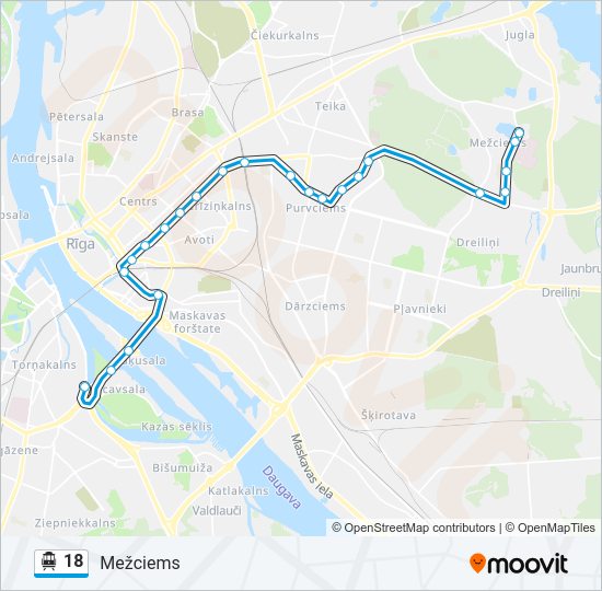 18 Cable Car Line Map