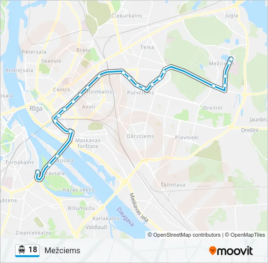 18 Cable Car Line Map