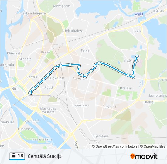 18 Cable Car Line Map